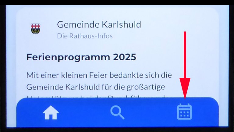 Karlshuld App - Veranstaltungskalender